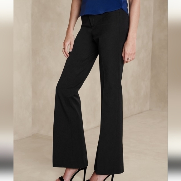 Banana Republic Sloan Bootcut Pant in Black - Picture 1 of 16